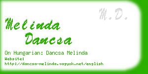 melinda dancsa business card